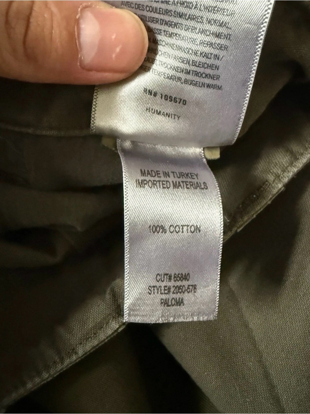 Citizens of Humanity Paloma Utility Wide Leg Trousers Size 27 Olive Green - Picture 4 of 8